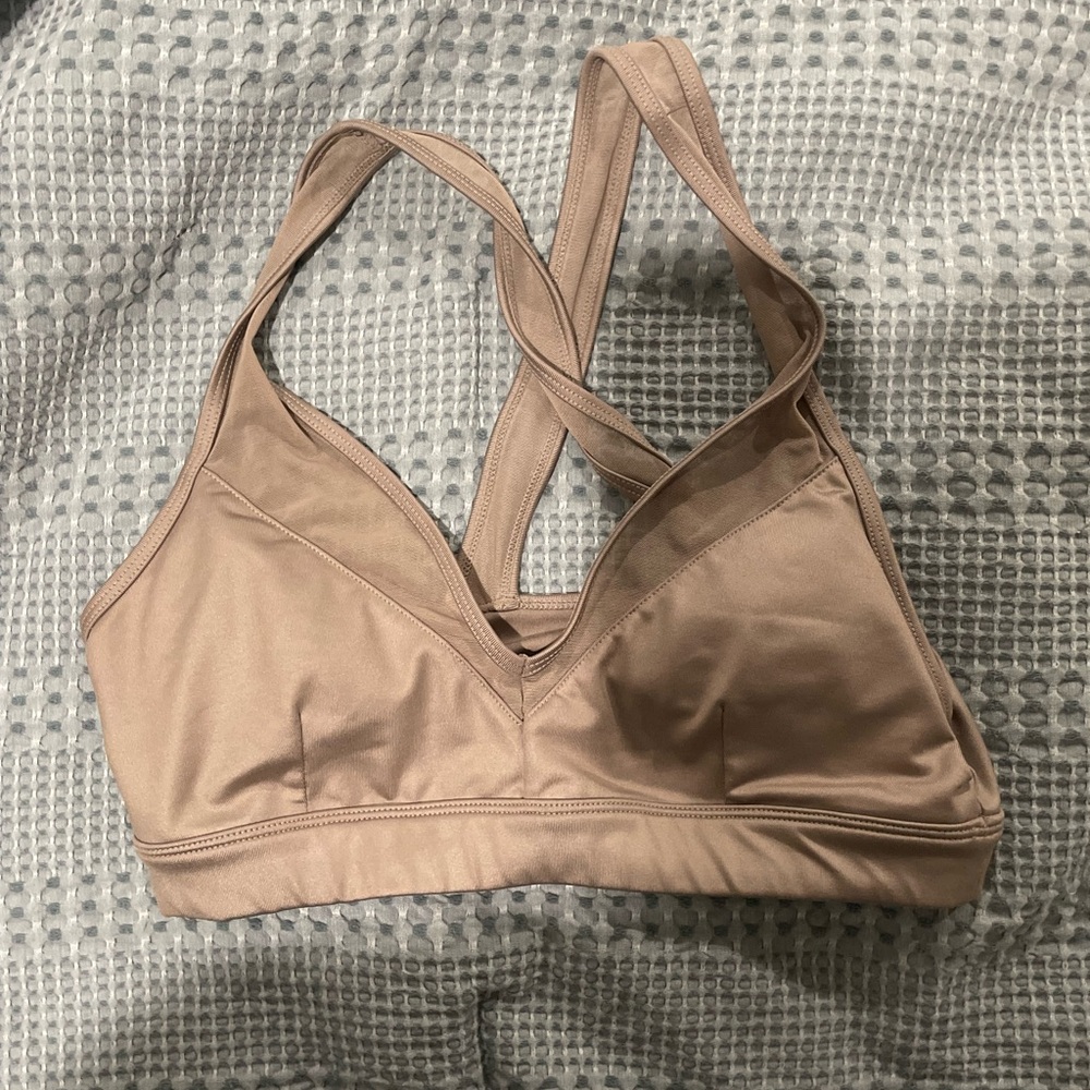 ALO Yoga Tan Sports Bra Intimates & Sleepwear